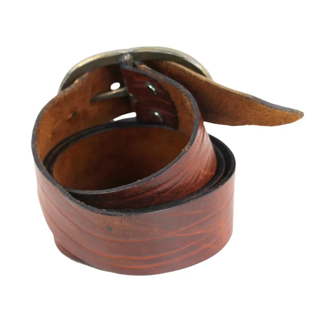 CLASSIC BROWN GENUINE LEATHER 1 7/8